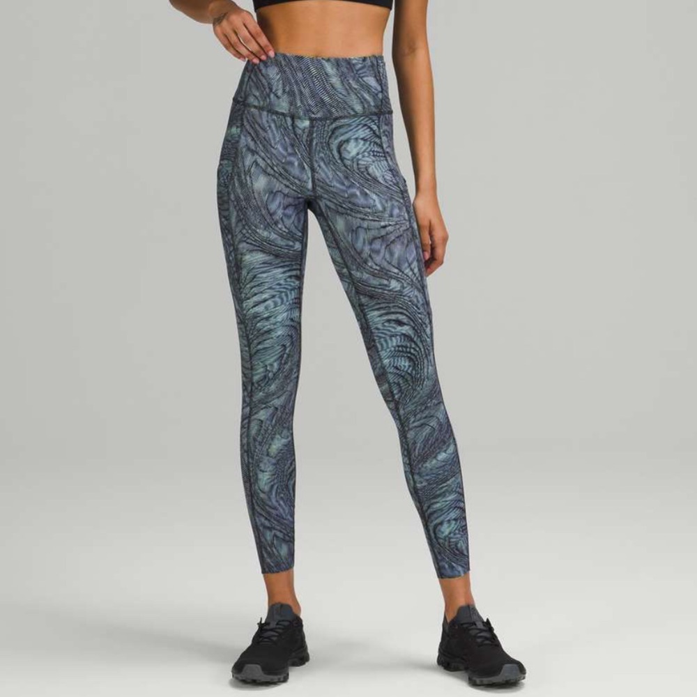 Lululemon Fast and Free Patterned Leggings
